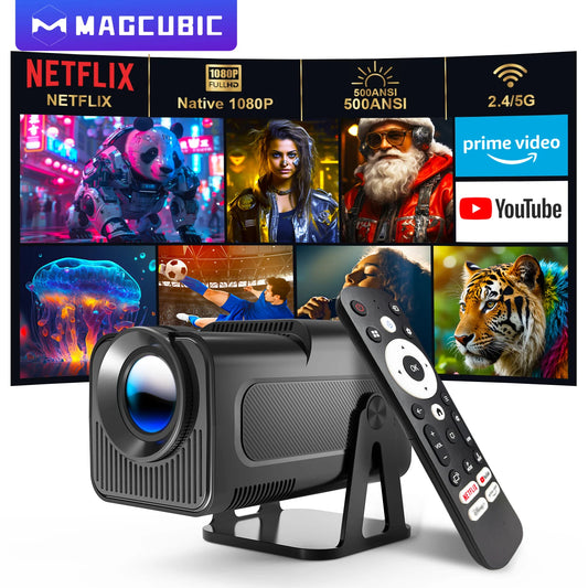 HY320 Smart Projector – Modèle Android, WiFi intégré avec haut-parleur