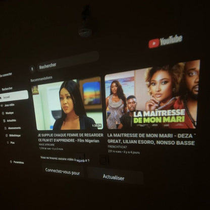 HY320 Smart Projector – Modèle Android, WiFi intégré avec haut-parleur